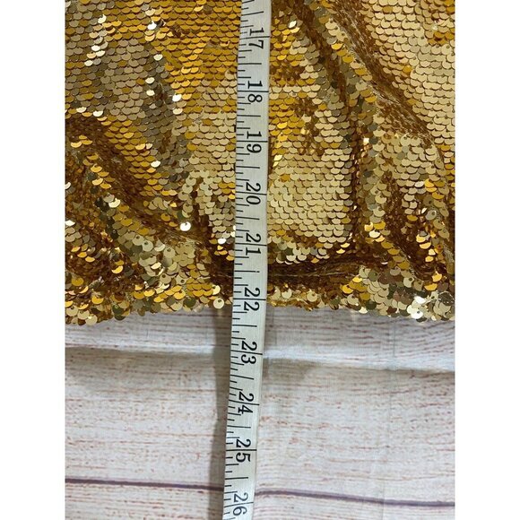 NWT Marc New York Women's Gold Sequin Sleeveless Blouse Top - Small - Picture 7 of 11